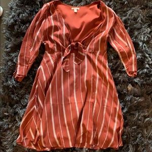 Front Tie Mini Dress